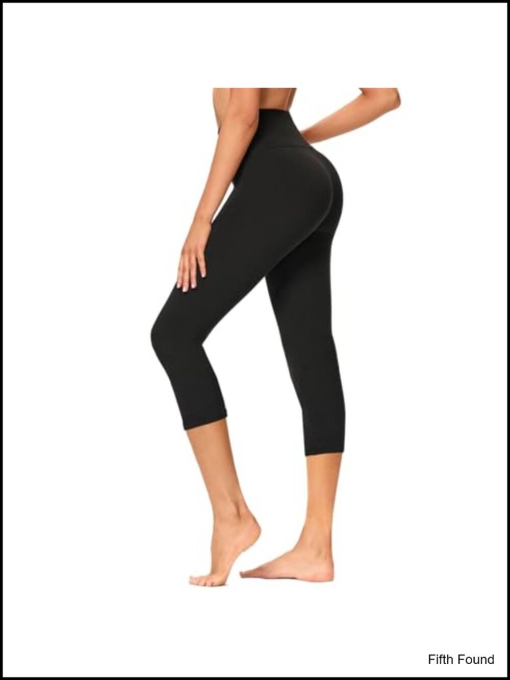High Waisted Capri Leggings Soft Slim Yoga Pants Running Cycling Workout